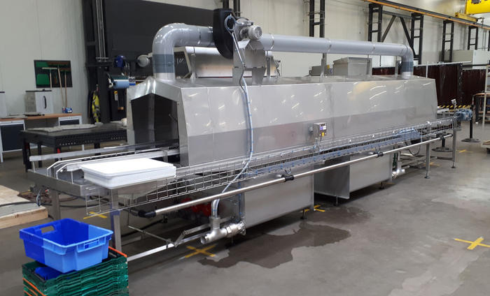 Tunnel de lavage professionnel pour industrie agro-alimentaire